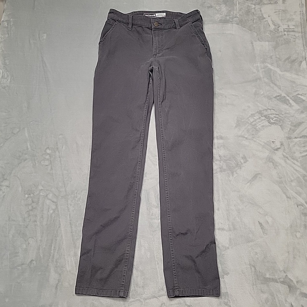 Carhartt Canvas Work Pant Womens 4 Tall Gray BN5113-W Rugged Flex Relaxed Fit